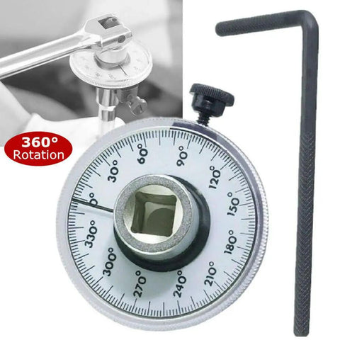 Half Inch Torque Wrench Angle Gauge Tool 360 Degree Adjustable Drive Torque Meter Wrench Set For Professionals Gearheads Pro Mechanics Great Fathers Day Gift close-up