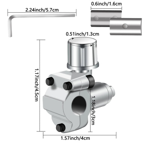 Swakuta BPV-31 bullet piercing valve kit; 10-pack, adjustable chrome valve for taps with 1/4, 5/16, 3/8 fittings.