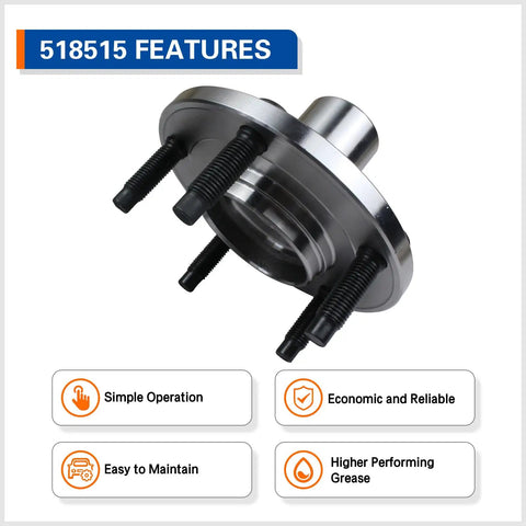 Front Wheel Bearing Hub Assembly 518515 Fit For Ford Escape 2001 2012 Mazda Tribute 2001 2011 Mercury Mariner 2005 2011 5 Lug Direct Fit
