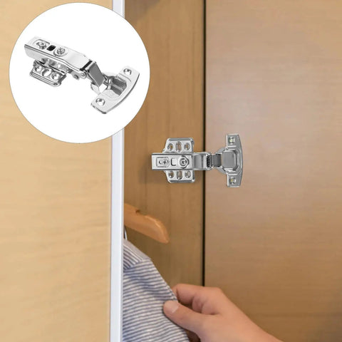 Installed Beefy Heavy Duty Stainless Steel Self Closing Cabinet Door Hinges For Kitchen Cupboards With Buffer Action And High Load Capacity Rust Resistant Hardware 12 Pack Donfamds Premium Grade Cupboard Hardware For Smooth Soft Close And Easy Install