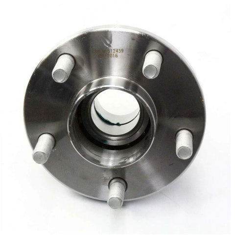 Front view of rear wheel hub and bearing assembly replacement for 2010 2011 2012 2013 Ford Transit Connect with 5 lug setup