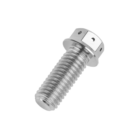 Heavy Duty Titanium Flange Hex Head Bolts M8x25mm Pack Of 4 For Automotive Motorbike And Machinery 6AL4V Grade 5 Titanium Alloy