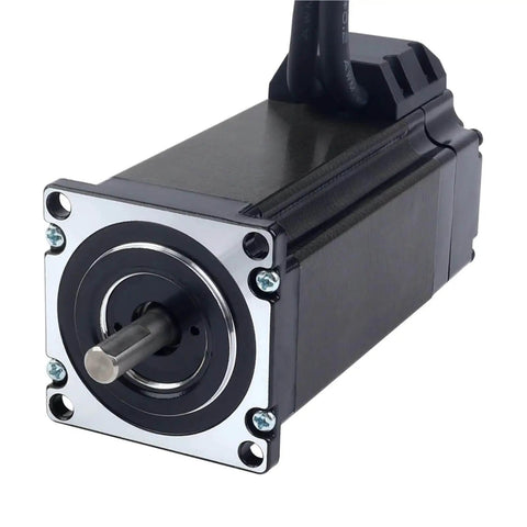Front view of Closed Loop 3Nm 23 Servo Stepper Motor With Encoder And CL57Y Driver Plus 201W 36V Power Supply CNC Kit