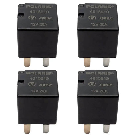 Set Of 4 Ultra Micro ISO Automotive Relays 12V DC 20A 4 Pin Tiny Yet Mighty Relay For Automotive Power Windows And Lighting General Purpose OEM 4016819 Compatible
