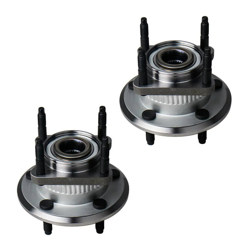 Beefed Up Rear Wheel Bearing And Hub Assembly For 2006 To 2010 Jeep Commander And 2005 To 2010 Grand Cherokee, Rear Left And Right Pair, 5 Lug With ABS, Fits SUVs, Heavy Duty Replacement.