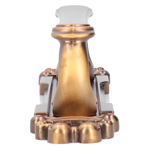 Antique Zinc Alloy Door Pull Handle For Cabinets And Drawers, Surface mounted, close-up of bronze front design
