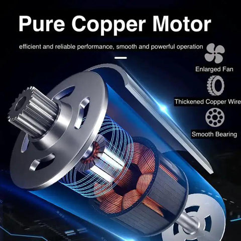 36V Cordless Metal Shear Cutter With Copper Motor and Chrome Vanadium Steel Blade, includes 2x 7.5Ah Batteries and LED indicator