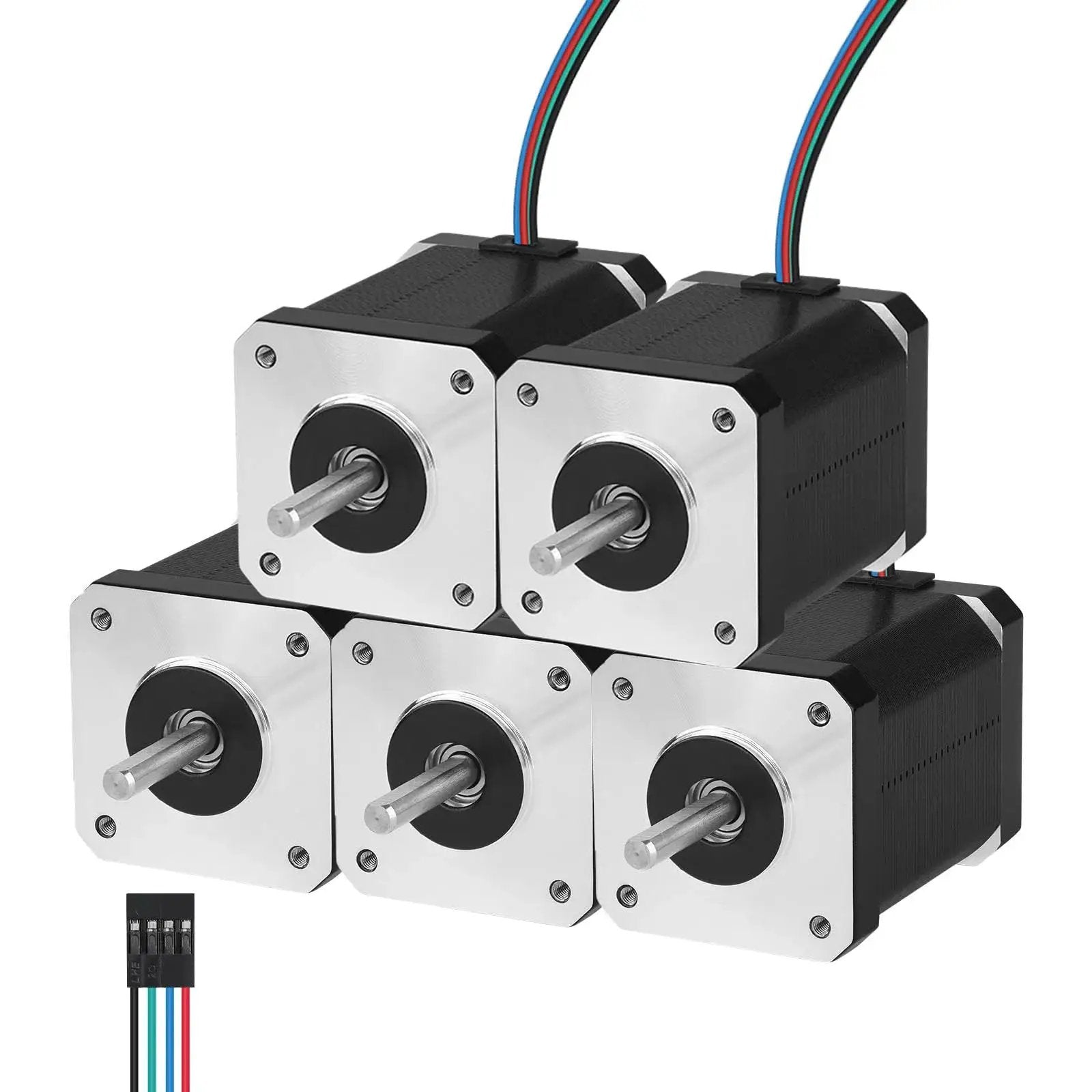 NEMA 17 stepper motors - High Torque 5 Pack for 3D Pri...