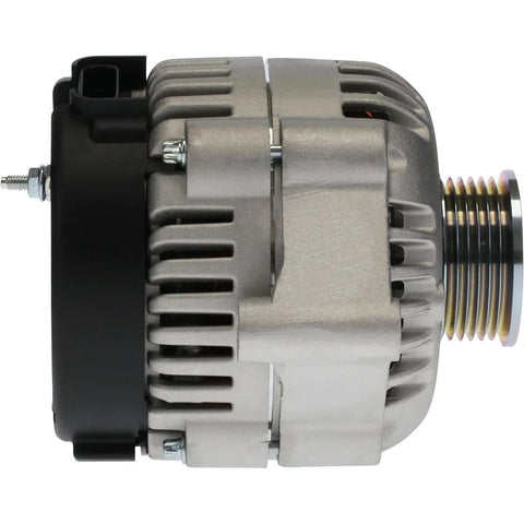 Side view of Alternator For Chevy Silverado C Truck 4.3L 4.8L 5.3L 6.0L 2000 2001 2002 Replacement Ready To Go Plug And Play