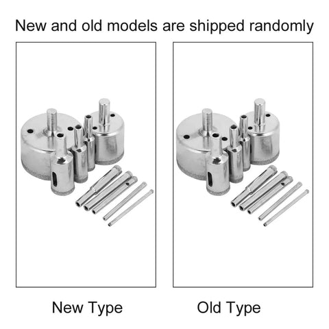 10 Piece Drill Saw Bits Set With Coated Core Bits For Glass Tile Ceramic Marble Porcelain Granite And More Pro Grade
