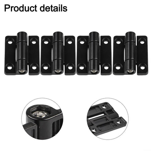 Adjustable Torque Damping Hinge Pack Of 4 For Cabinets And Industrial Settings With Beefy Black Construction Heavy Duty Zinc Alloy Build