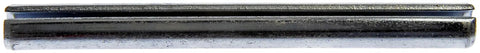 Close-up of Roll Pins Three Sixteenth Inch By Two Inch Value Pack Twenty Five Count Universal Fit Durable Steel Pins for Automotive Machinery and Home DIY Easy To Install Handy For Quick Fixes And Projects, showing a single 3/16-inch by 2-inch steel pin.