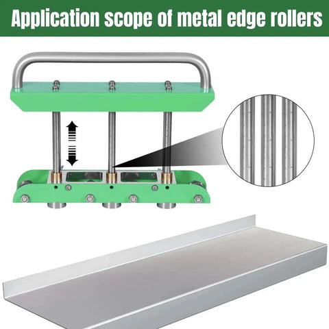 Heavy Duty Sheet Metal Bender Station 0 To 90 Degree Bending Machine Pro Folding Tool with metal edge rollers illustration