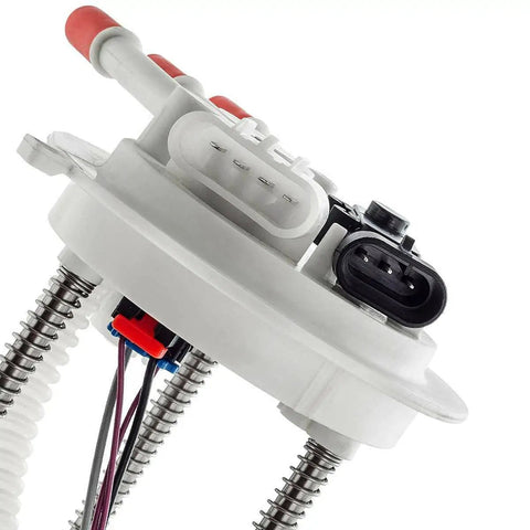 Close-up of Chevy Silverado And GMC Sierra Fuel Pump Assembly With Pressure Sensor Sending Unit For 1999 Through 2004