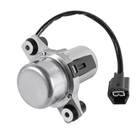 Power brake booster auxiliary electric vacuum pump with aluminum housing and electrical connector