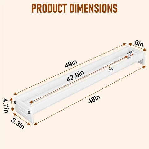 Dimensions of Router Sled For Flattening Slabs 48 Inch With HDPE Benchtop Slab Flattening Jig Adjustable Trimming Planing Machine