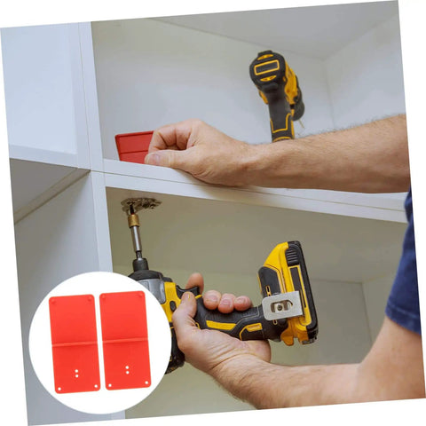 Carpentry Hinge Positioning Tool Set Pro Grade With Adjustable Hole Locator For Cabinet Doors Precise Angle Drilling 2 Pack