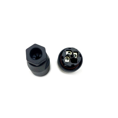 M12 3 Pin Male Circular Connector A Coding Interface Field Wireable Sensor IP67 straight type adapter, brass gold plated contacts