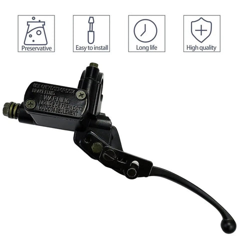 Left Hydraulic Brake Master Cylinder Lever Pump Replacement for 50cc to 250cc ATVs with high quality build
