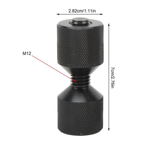 Diameter Alignment Pin With Flange And Two Hole Design, Heavy Duty Stainless Steel Threaded Rod Construction For Precise Positioning