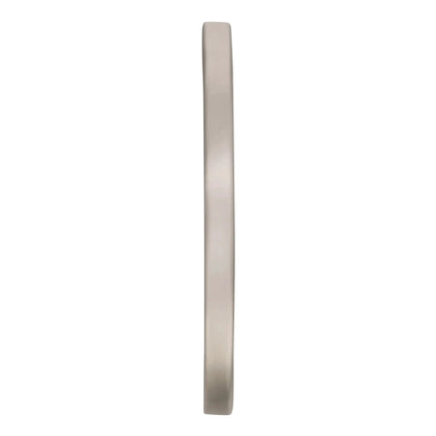 Side view of Satin Nickel Cabinet Pull Everyday Heritage, 3-3/4 Inch Center To Center, Contemporary Drawer Pull for cabinets.
