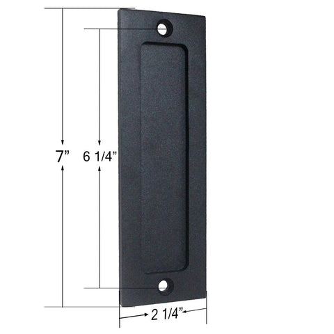 7 Inch Barn Door Finger Pull Set Black Beefy Heavy Duty Invisible Door Handle For Gates Garages Sheds Barn Doors And Pocket Doors