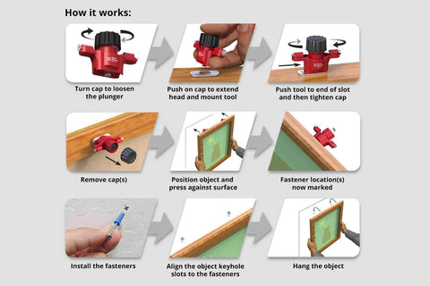 Step-by-step guide using Slot Marking Tool Set For Keyhole Slots And Hangers Without Measuring Or Templates No Guesswork Needed