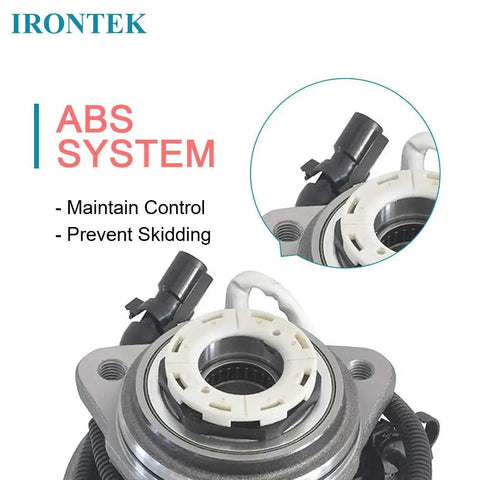 Front Wheel Bearing And Hub Assembly For Ford Ranger 1998 1999 2000 And Mazda B4000 1998 Replacement 5 Lug 4WD With ABS close-up