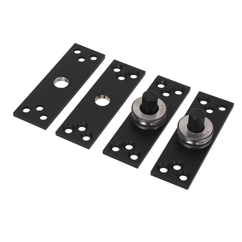 Heavy Duty Hidden Door Hinge Set 360 Degree Coaxial Pivot For Wood Aluminum And Glass Doors Stainless Steel 220 Lbs Load Capacity