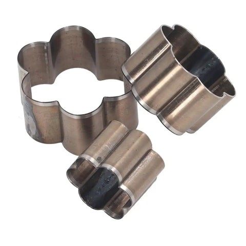 Flower Shape Leather Cutting Die Punch Set For DIY Crafts Three Sizes 30mm 40mm 50mm Steel Die Punches for fabric and leather