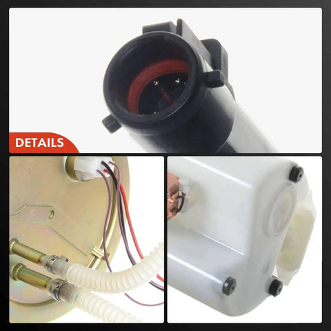 Close-up of Ford Excursion Gas Pump Module With Sending Unit for 2000-2005 5.4L V8 6.8L V10 Federal Emission, showing connectors