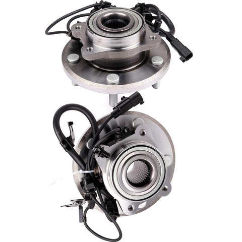 Rear Left Wheel Hub Bearing Assembly For 2014-2015 Ram ProMaster 2500 3500 in a dual front and side view