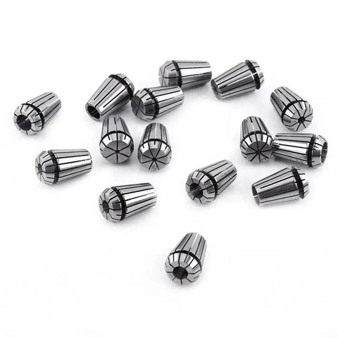 15 Piece ER20 Collet Set In Separate Protective Container With Labels For CNC Milling And Engraving 1 To 13 mm Range