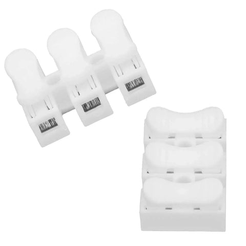 Pro Grade Heavy Duty Quick Connector Cable Clamp Terminal Block With Spring Steel Contacts, Flame Retardant Engineering Plastic Housing.