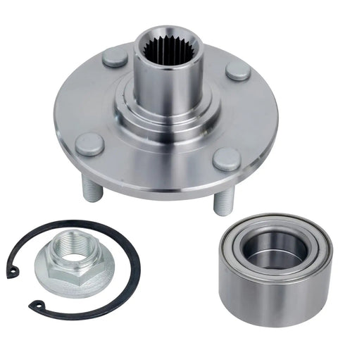 Pair Front Wheel Bearing Hubs Assembly For Ford Focus 2000-2011 4 Lug Bolts ABS Encoder Front Left And Right Kit