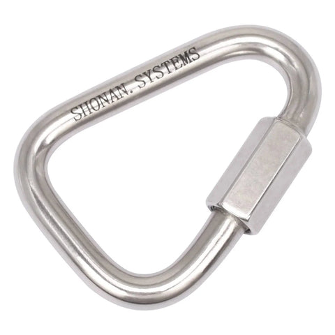 Large 4.1 Inch Triangle Quick Link Made From Marine Grade Stainless Steel 316 Heavy Duty Rigging Connector For Marine And Industrial Use With Superior Corrosion Resistance And Strength 2,517 Lbs Capacity 1 Pack