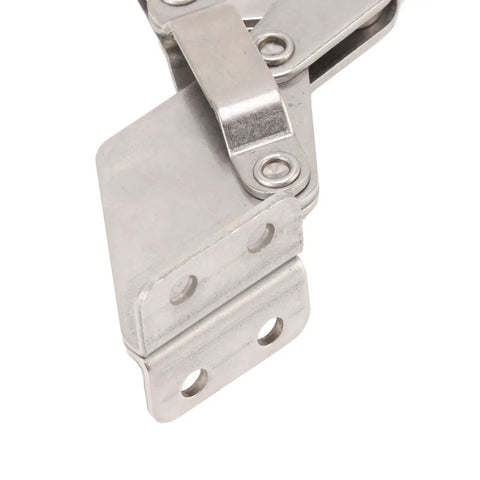 Close-up view of Toggle Clamp Heavy Duty 220Lbs Holding Capacity With Anti Slip Rubber Tip For Woodworking Jigs And Fixtures Welding Drill Press.