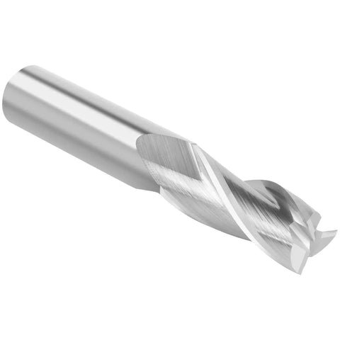 Side view of Upcut Spiral Router Bit 3 Flute With 1/2 Inch Shank And 1/2 Inch Cutting Diameter For Woodworking CNC Engraving