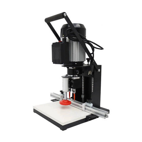 Image of 110V Pneumatic Hinge Boring Insertion Machine With Single Head Portable Electric Hinge Drill for Cabinets and Wardrobes.