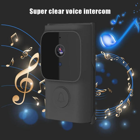 WiFi Smart Video Doorbell With 720P HD Camera And Built In Chime, Wireless Doorbell Cam With PIR Motion Alerts, Two Way Audio