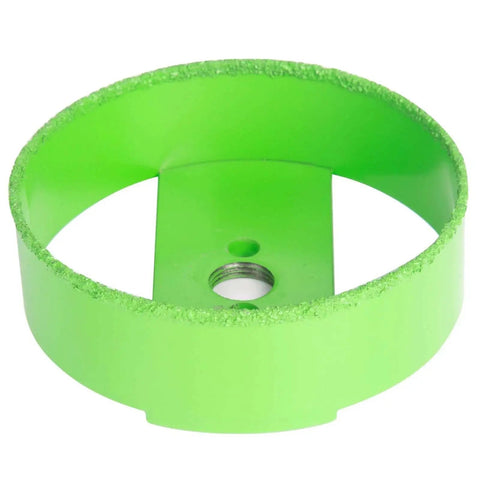 4 1/8 Inch Carbide Hole Saw For Recessed Lights With Continuous Rim Cuts Plaster And Drywall Cleanly In Ceilings 1/2 Inch Shank