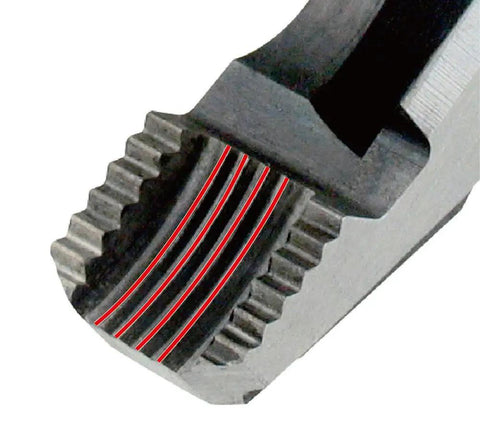 Close-up of Beefed Up Heavy Duty Multi Function Gripping Pliers And Screw Extractors For Damaged Screws With Non Slip Jaws for quick removal