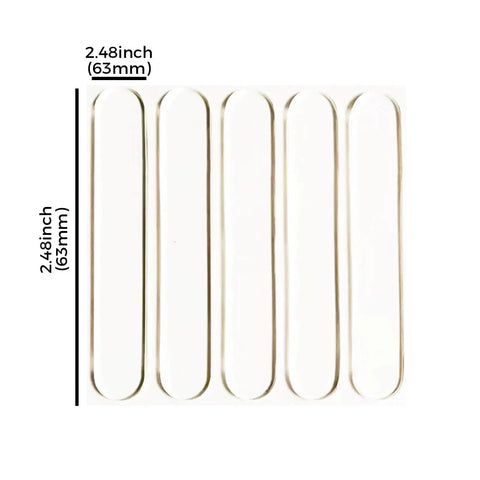 100Pcs Self Adhesive Rubber Bumper Strips For Door Slam Prevention And Furniture Cushioning Soundproofing and noise reduction