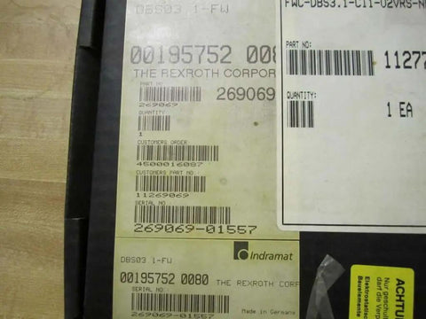 Label on packaging of Single Slave Interface Circuit Board DBS03.1-FW FWC-DBS3.1-CI1-02VRS-NN for automation systems.