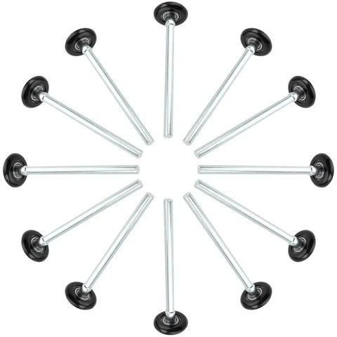 30 Pcs 1.8 Inch Nylon Garage Door Rollers Black Durable Wheels For Smooth Operation In Garages And Warehouses High Quality Replacement Parts
