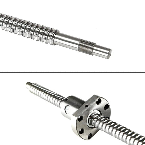 600mm SFU1204 Ball Screw Stainless Steel Rolled Ballscrew With Ball Nut Anti Backlash 12mm Diameter High Precision CNC Parts