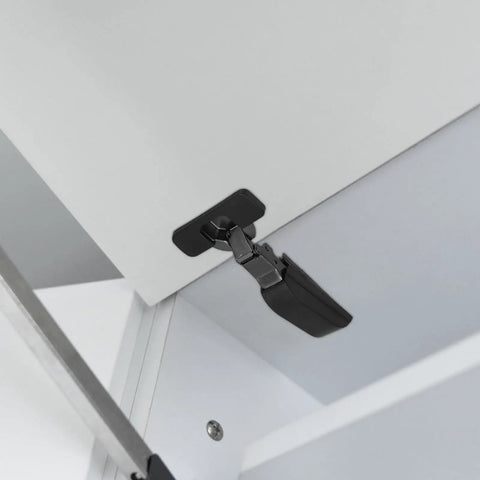 Close-up of Soft Close Cabinet Door Hinges With Hidden Damping Buffer, Quiet Two Stage Closing, Easy Install For Kitchen Cabinets And Cupboards