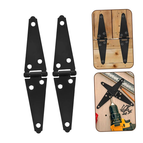 Heavy Duty Gate Hinges For Barn Doors And Fences With Screws Pro Grade Galvanized Steel Outdoor Hardware Providing Easy Install Superior Load Bearing High Capacity Support For Homes Farms Sheds Fences And Rural Property.