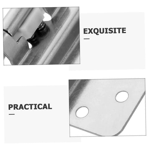 Close-up view of Heavy Duty Recessed Cabinet Hinges With Self Closing Design For Kitchen And Bathroom, 8 Pack, metal hardware details.