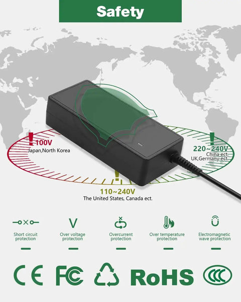 CPAP 24V DC Power Cord 90W Charger For AirSense 10 S10 CPAP Machine Replacement Cable With DC Barrel Connector